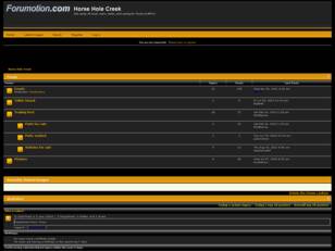 Free forum : Horse Hole Creek